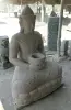 Product image 3 of the product “Seated Buddha in Thai style made of Riverstone, Holds a vessel in his hands, H. 150cm. ”